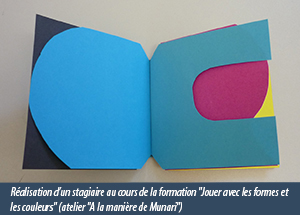 Réalisation d’un stagiaire au cours de la formation Jouer avec les formes et les couleurs